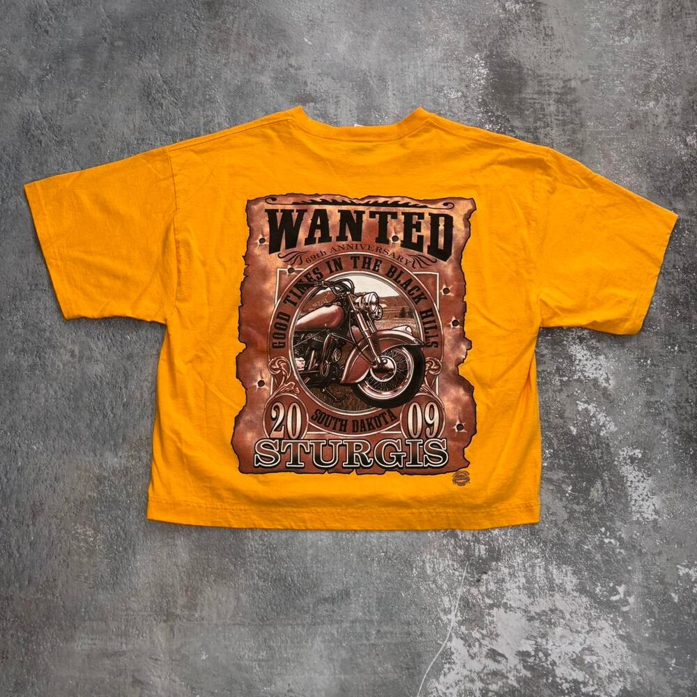 Vintage Sturgis Choppers T Shirt! Harley Biker. Yellow Size Large